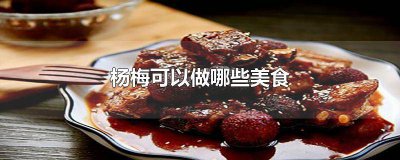 ​杨梅可以做哪些美食 杨梅可以做哪些美食图片