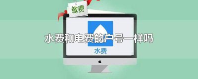 ​电费跟水费是一个户号吗 水费户号和电费户号一样吗