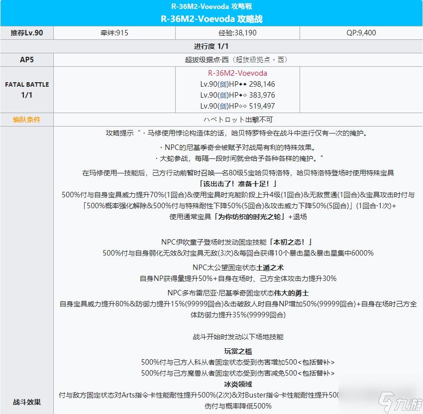 fgo通古斯攻略 通古斯主线本柱子战关卡配置