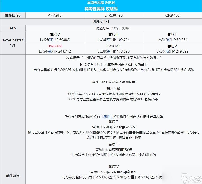 fgo通古斯攻略 通古斯主线本柱子战关卡配置