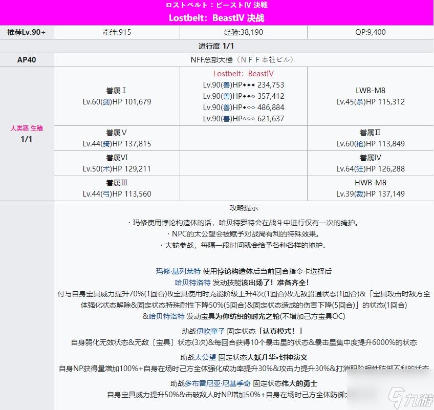 fgo通古斯攻略 通古斯主线本柱子战关卡配置