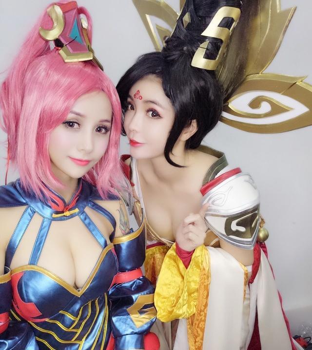 王者荣耀女英雄性感COSPLAY，哇~好美、好性感、好白