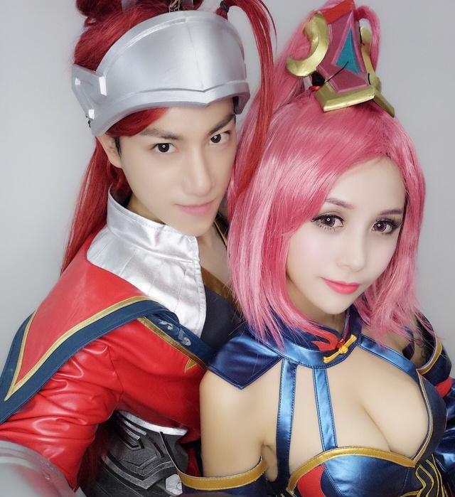 王者荣耀女英雄性感COSPLAY，哇~好美、好性感、好白