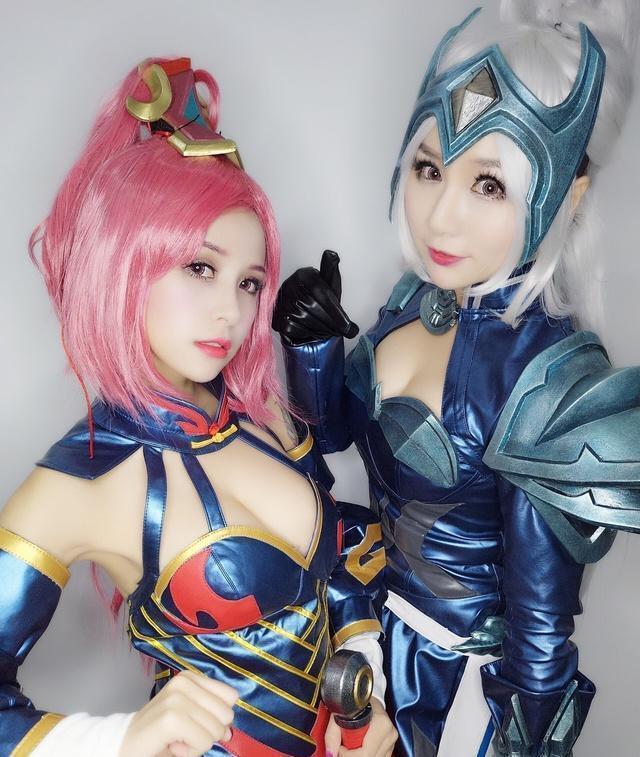 王者荣耀女英雄性感COSPLAY，哇~好美、好性感、好白